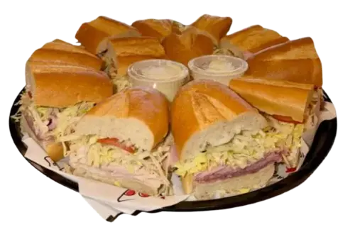 Family-sized pizza and deli meals at Big Bites Deli & Pizza